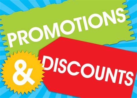promotions and discounts